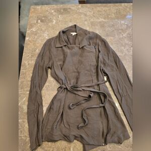 BCBGeneration Sz S Zip Up Belted Jacket